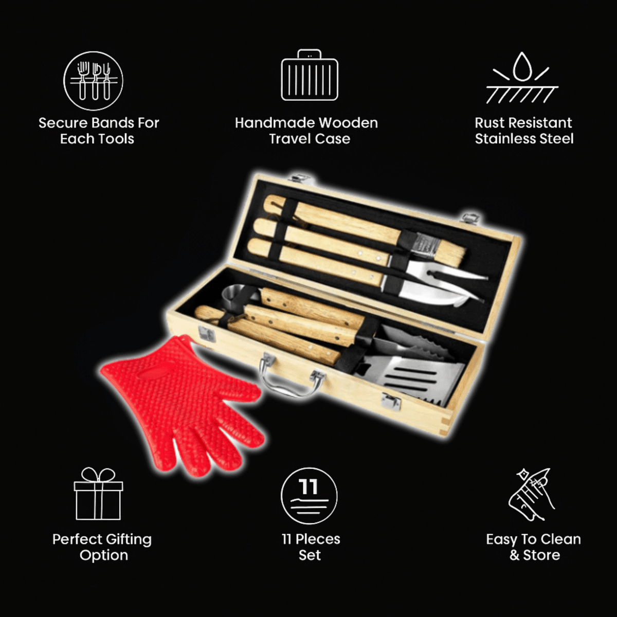 Anniversary Grilling Gift Set - Anniversary - GroomsDay