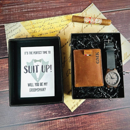 Timekeeper Groomsmen Proposal Box Set - Groomsmen - GroomsDay