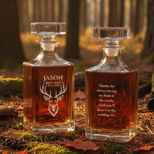 Trophy Buck Personalized Decanter