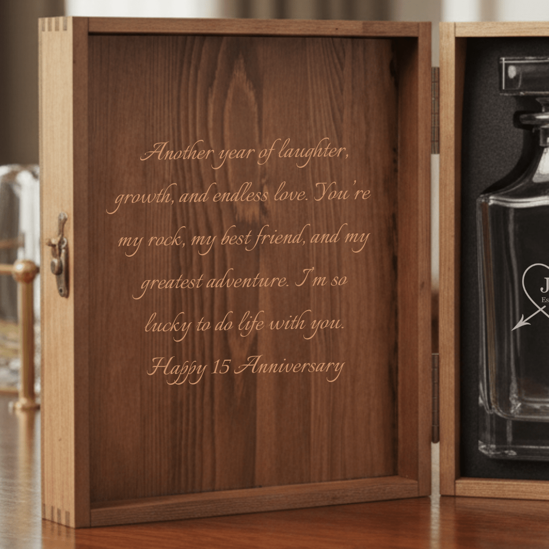 Forever Yours Decanter Set - Anniversary - GroomsDay
