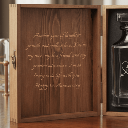 Forever Yours Decanter Set - Anniversary - GroomsDay
