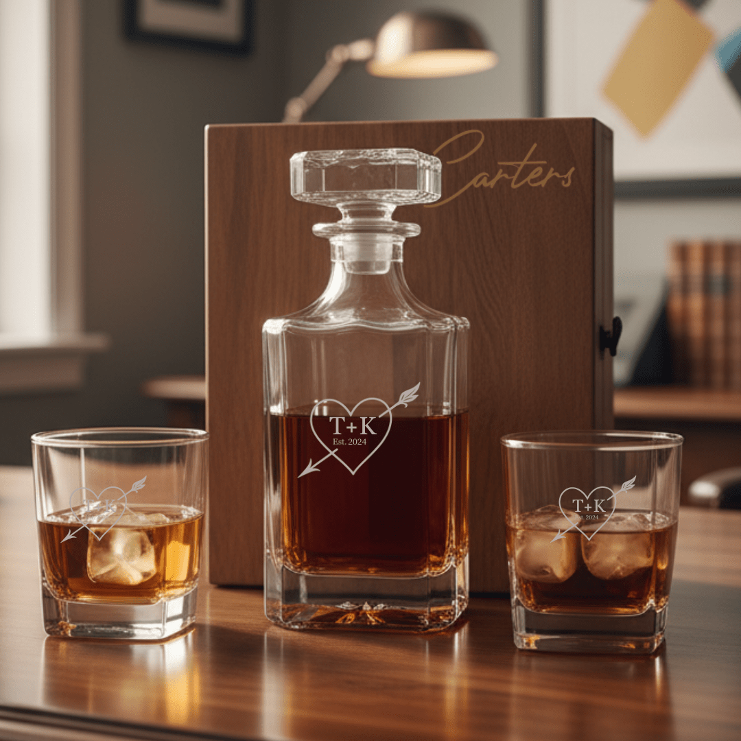 Forever Yours Decanter Set - Anniversary - GroomsDay