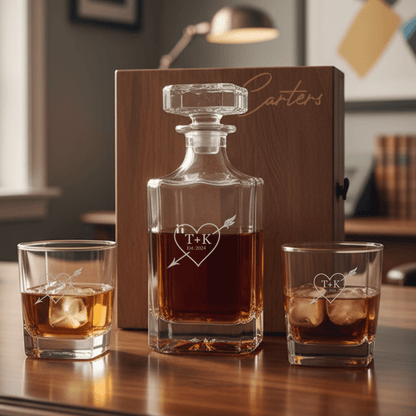 Forever Yours Decanter Set - Anniversary - GroomsDay