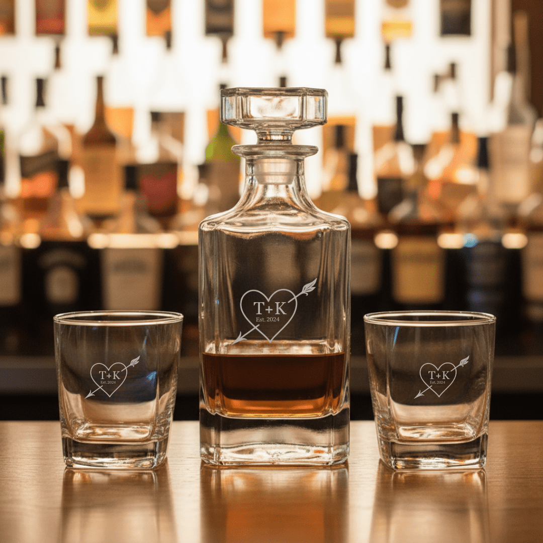 Forever Yours Decanter Set - Anniversary - GroomsDay