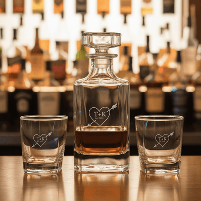 Forever Yours Decanter Set - Anniversary - GroomsDay