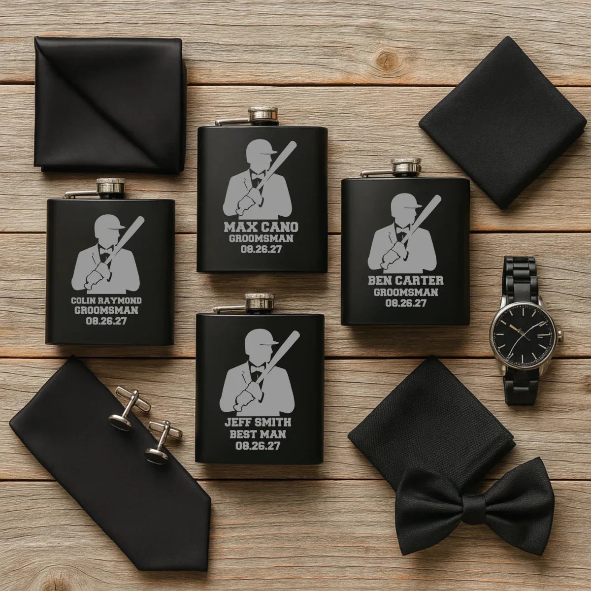 Grand Slam Groomsmen Flask - Flasks - GroomsDay