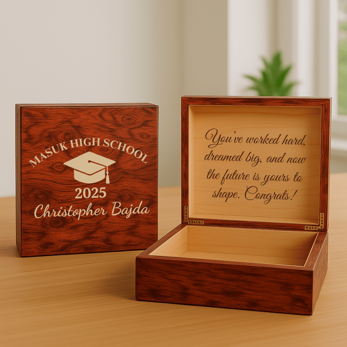 Personalized Graduation Keepsake Box - graduation gifts for him - GroomsDay