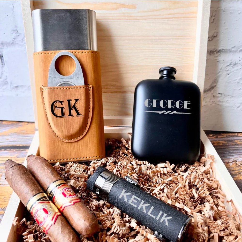 Lit And Light Box Set - Cigar - GroomsDay