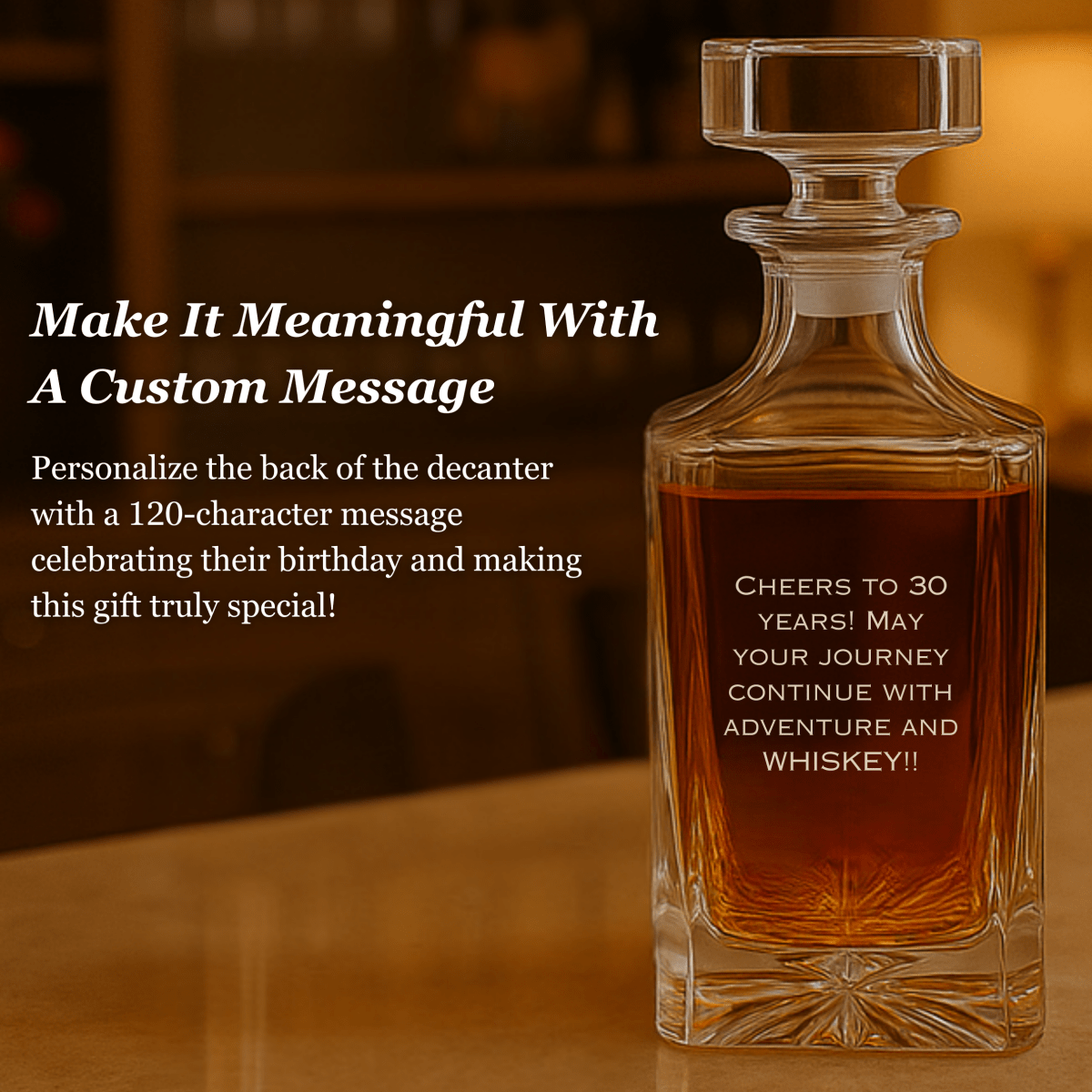 30th Birthday Decanter - Decanter - GroomsDay
