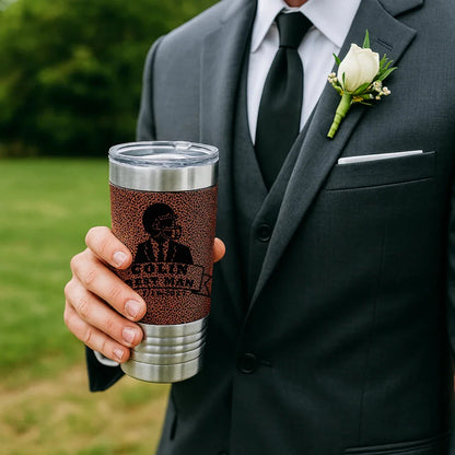 Grooms Crew Football Tumbler - Football - GroomsDay