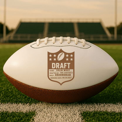 Hall of Fame Personalized Football - Sports Groomsmen Gifts - GroomsDay