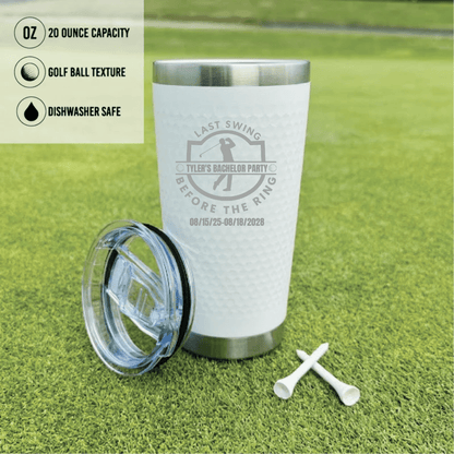 Bachelor Party Golf Tumbler - Golf - GroomsDay