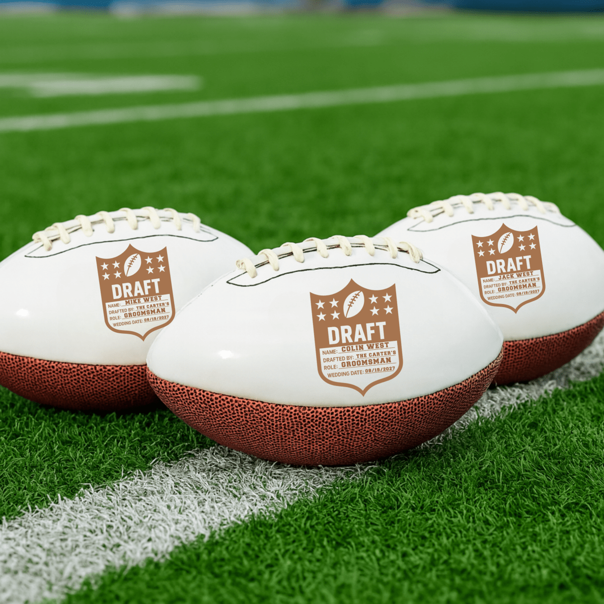 Hall of Fame Personalized Football - Sports Groomsmen Gifts - GroomsDay
