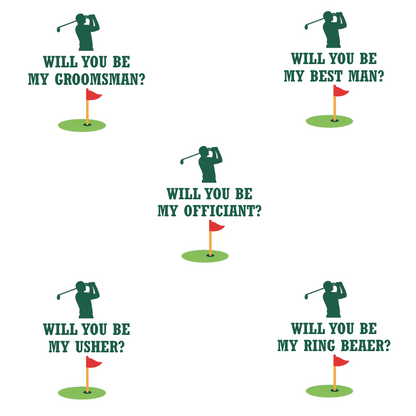 Groomsman Proposal Golf Balls