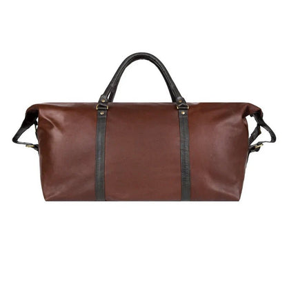 Two-Tone Leather Duffle