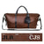 Two-Tone Leather Duffle