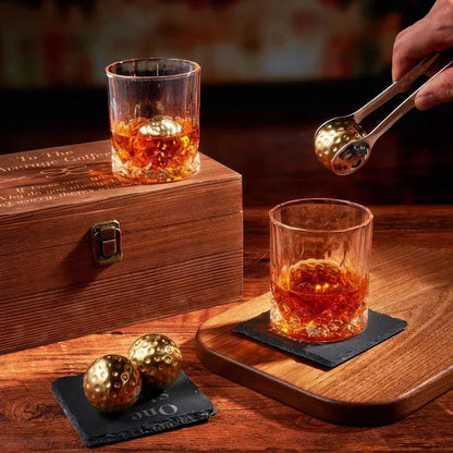 Average Golfer Whiskey Gift Box - Golf Gift Set - GroomsDay