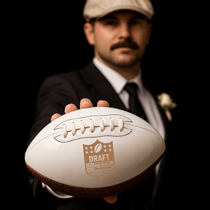 Hall of Fame Personalized Football - Sports Groomsmen Gifts - GroomsDay