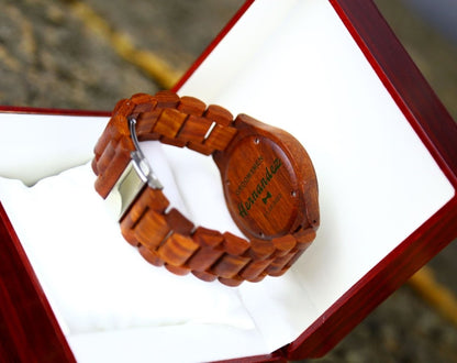 Personalized Rose Wood Watch - Watches - GroomsDay