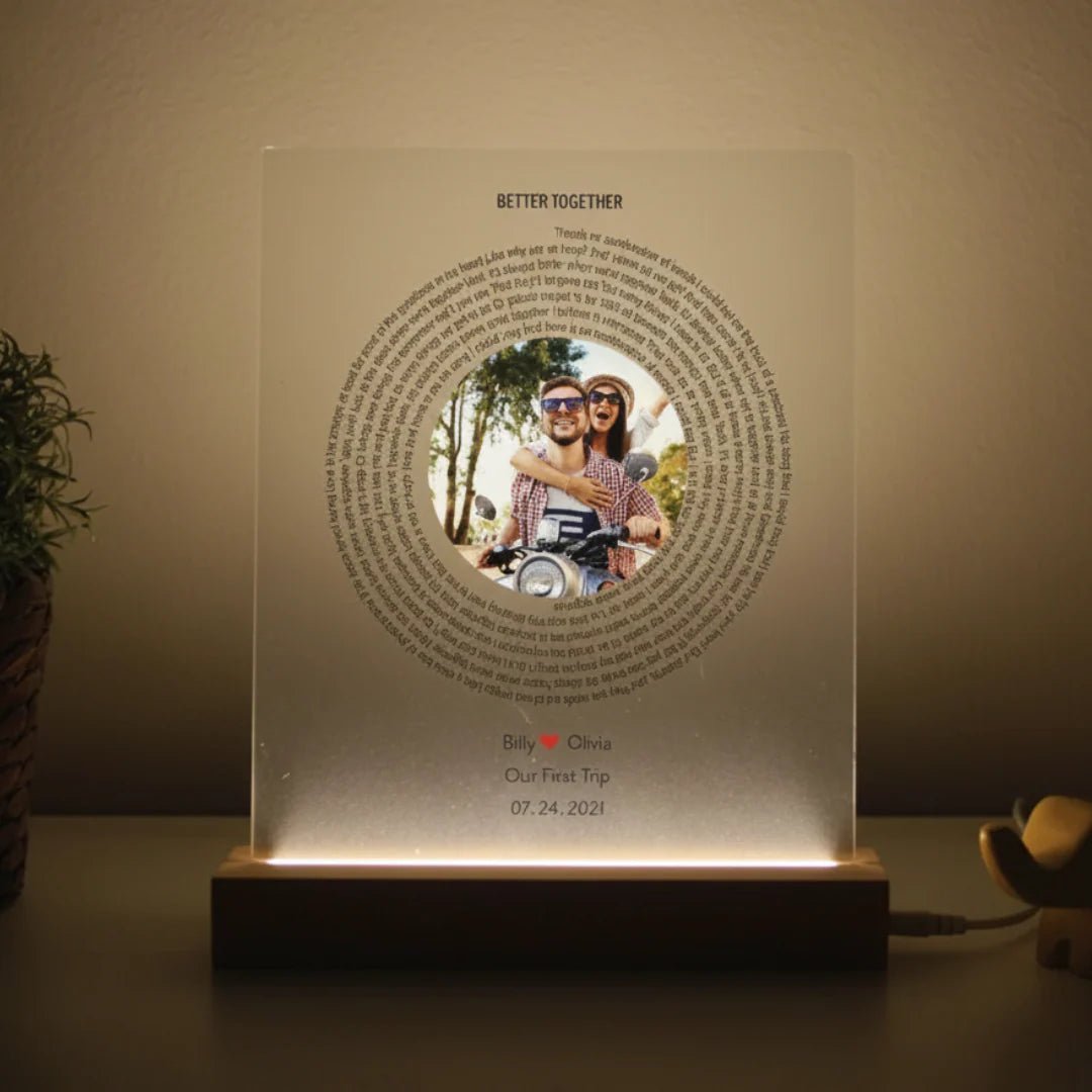 Personalized Love Song Plaque - Anniversary - GroomsDay