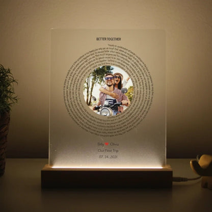 Personalized Love Song Plaque - Anniversary - GroomsDay