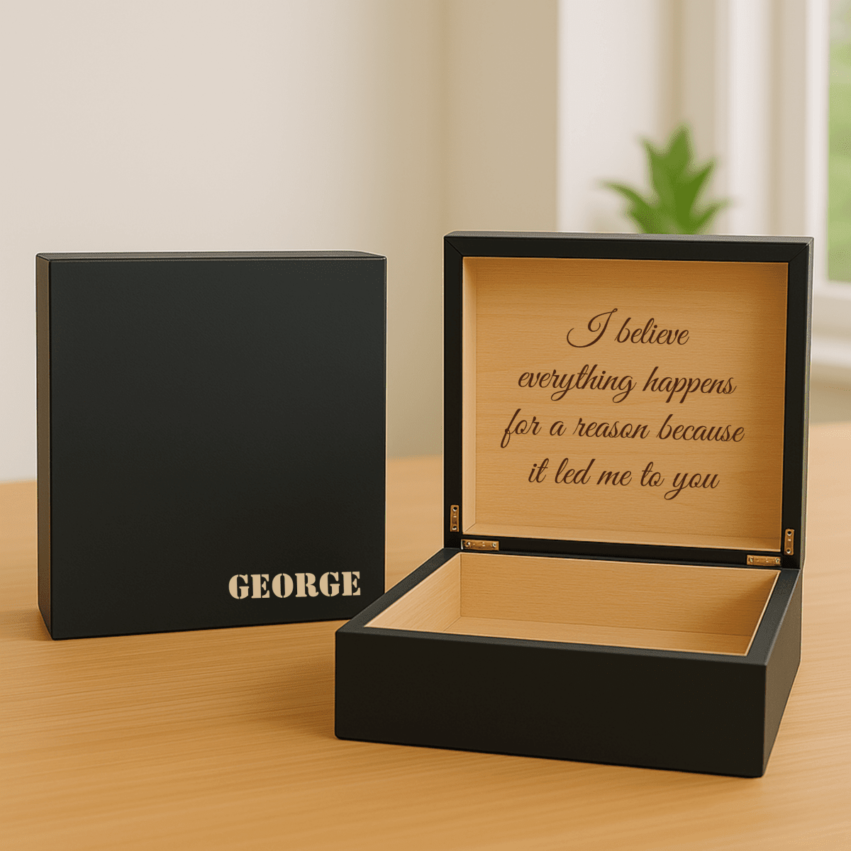 Personalized Men's Wooden Keepsake Box - Gift Set - GroomsDay