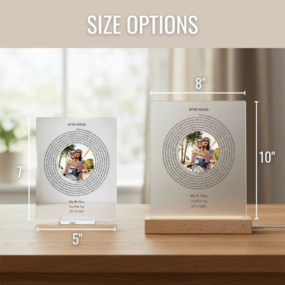 Personalized Love Song Plaque - Anniversary - GroomsDay