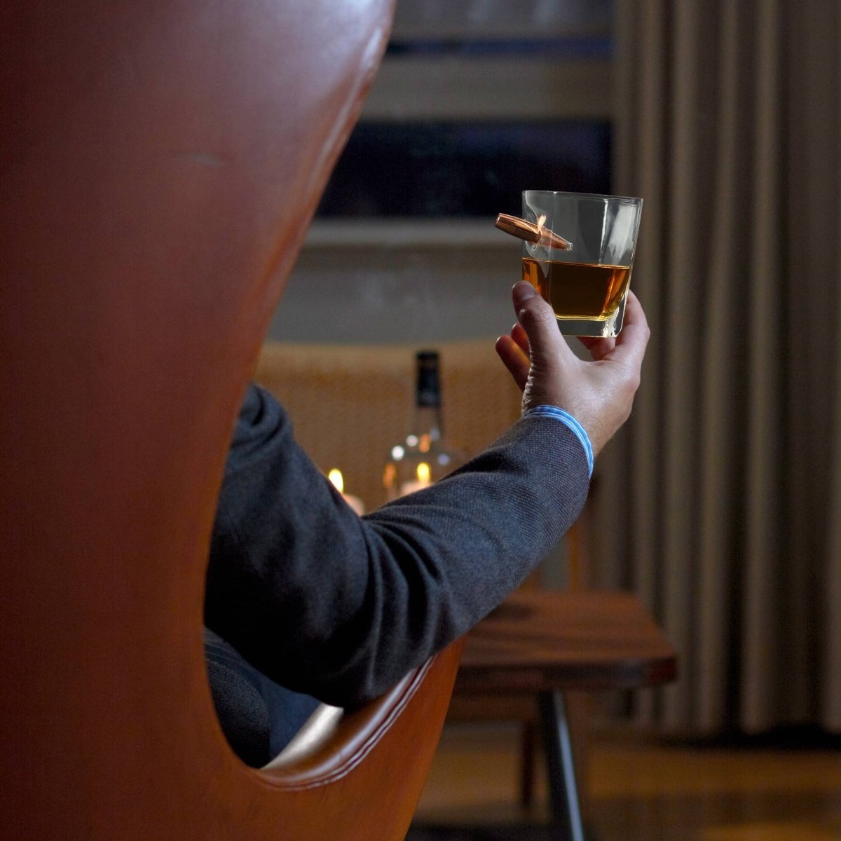 Personalized Bullet Whiskey Glass - Groomsmen Gifts - GroomsDay