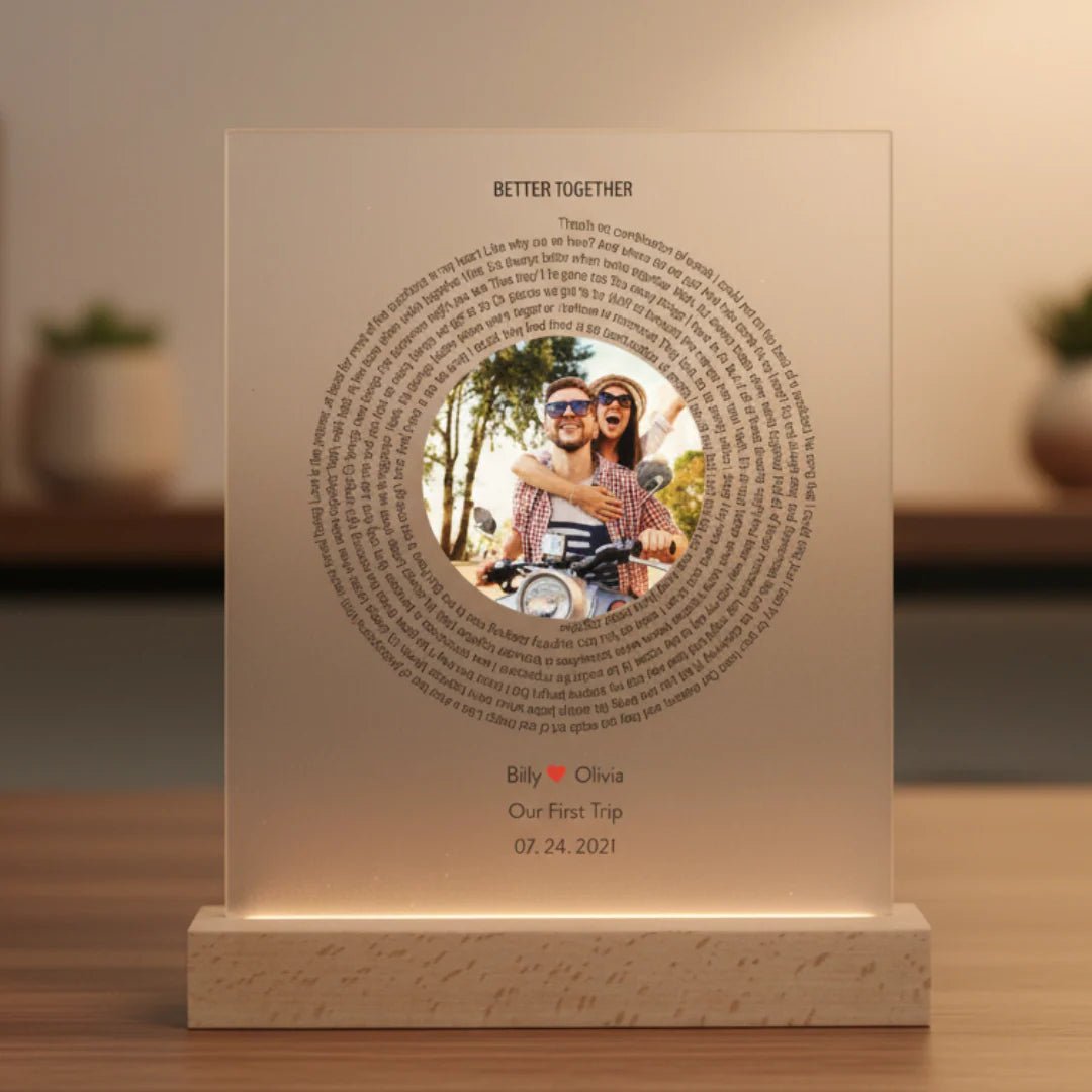 Personalized Love Song Plaque - Anniversary - GroomsDay