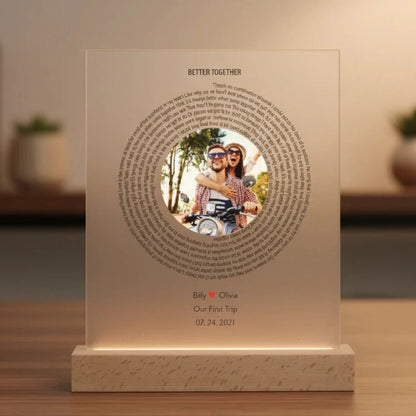 Personalized Love Song Plaque - Anniversary - GroomsDay