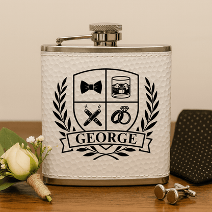 Groomsmen Crest Flask - Flask - GroomsDay