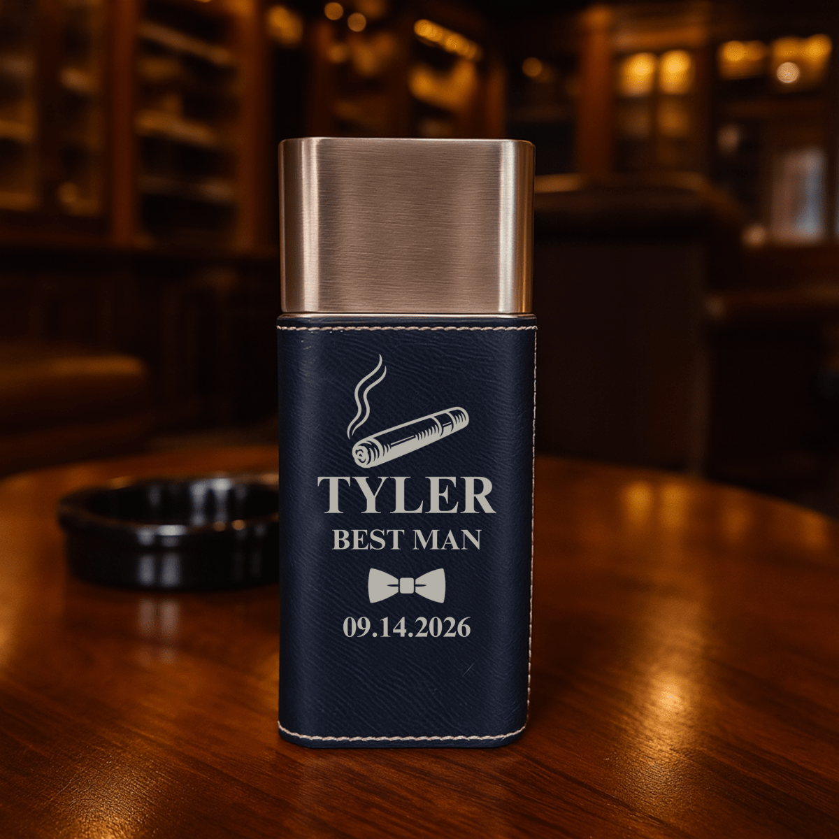 Light Up & Suit Up Proposal - Cigar Case - GroomsDay