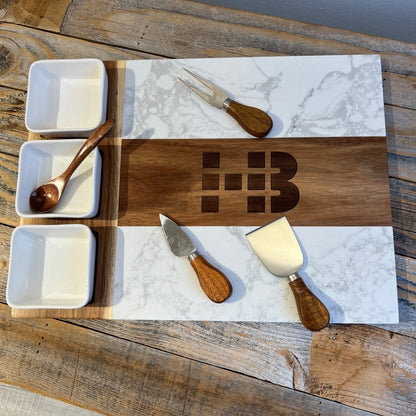 Custom Logo Entertainers Tray - Cutting Board - GroomsDay