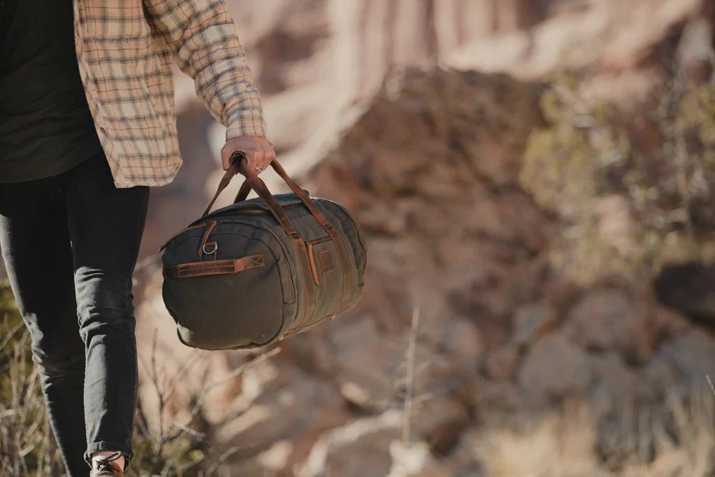 Rugged Personalized Excursion Canvas Duffle Bag