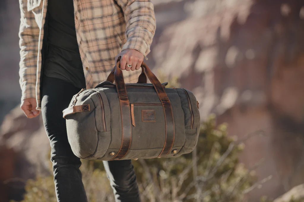 Rugged Personalized Excursion Canvas Duffle Bag