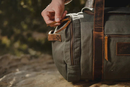 Rugged Personalized Excursion Canvas Duffle Bag - Duffle Bag - GroomsDay