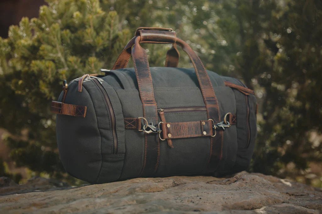 Rugged Personalized Excursion Canvas Duffle Bag