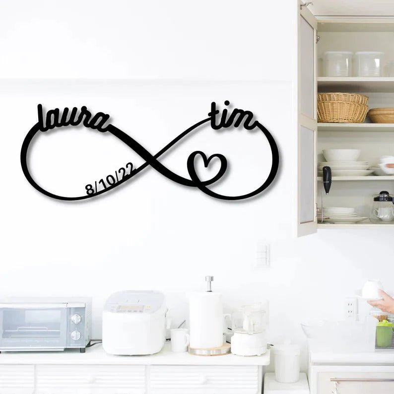 Personalized Infinity Anniversary Sign - Anniversary - GroomsDay