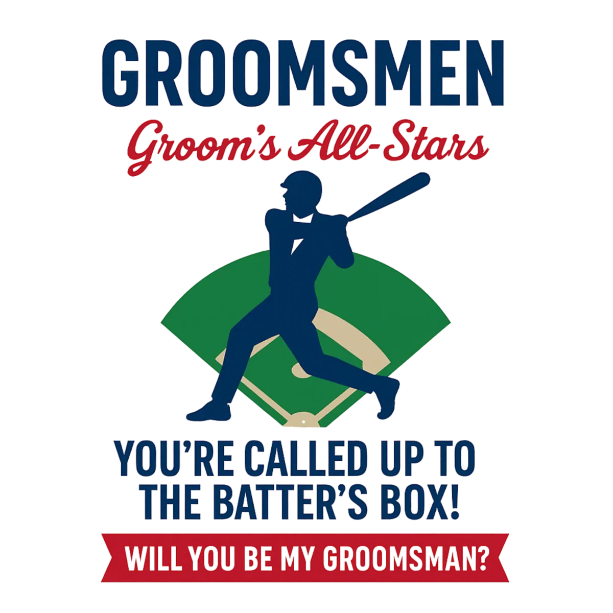 Batter Up Groomsmen Proposal Cards - Groomsmen Proposal - GroomsDay