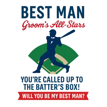 Batter Up Groomsmen Proposal Cards - Groomsmen Proposal - GroomsDay