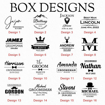 Unique Personalized Sipping in Style Box Set Customized Gift Sets Gifts for Men by Groovy Guy