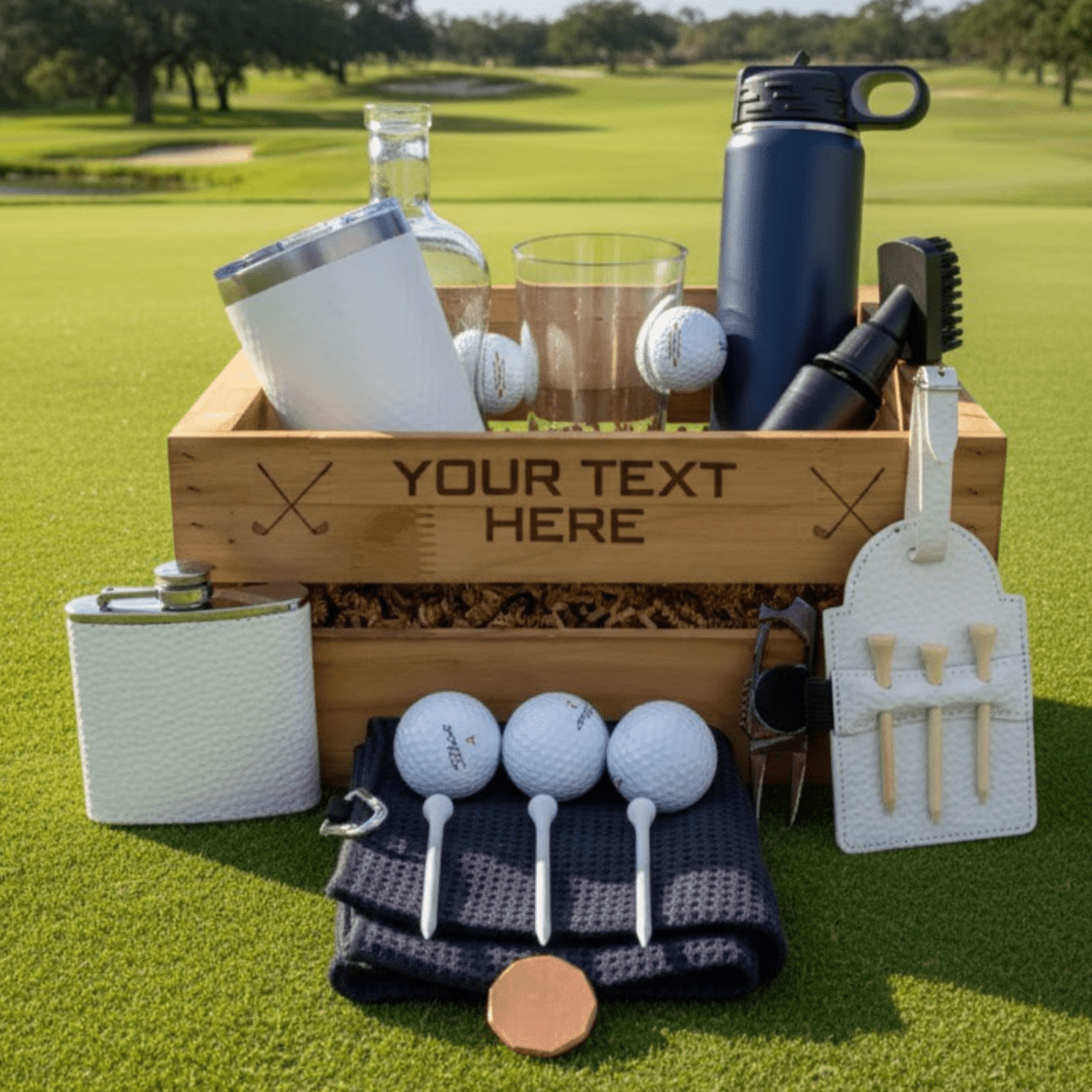 Birdie Golf Gift Basket Builder - Golf - GroomsDay