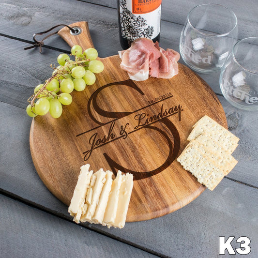 Charcuterie Master Board - Design: K3 - Cutting Board - GroomsDay