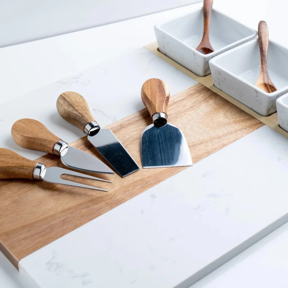 Personalized Marble Serving Board - GroomsDay