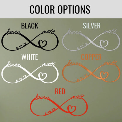 Personalized Infinity Anniversary Sign - Anniversary - GroomsDay