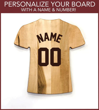 Custom Jersey Cutting Board - Baseball - GroomsDay