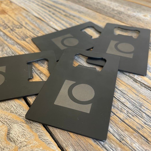 Wallet Bottle Opener with Logo - Logo - GroomsDay