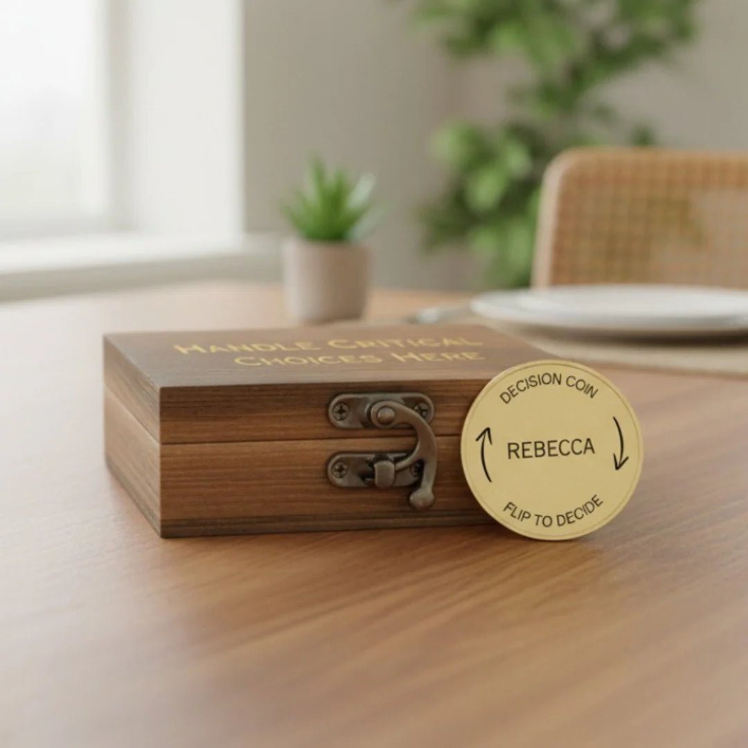 Custom Decision Coin for Couples - Anniversary - GroomsDay