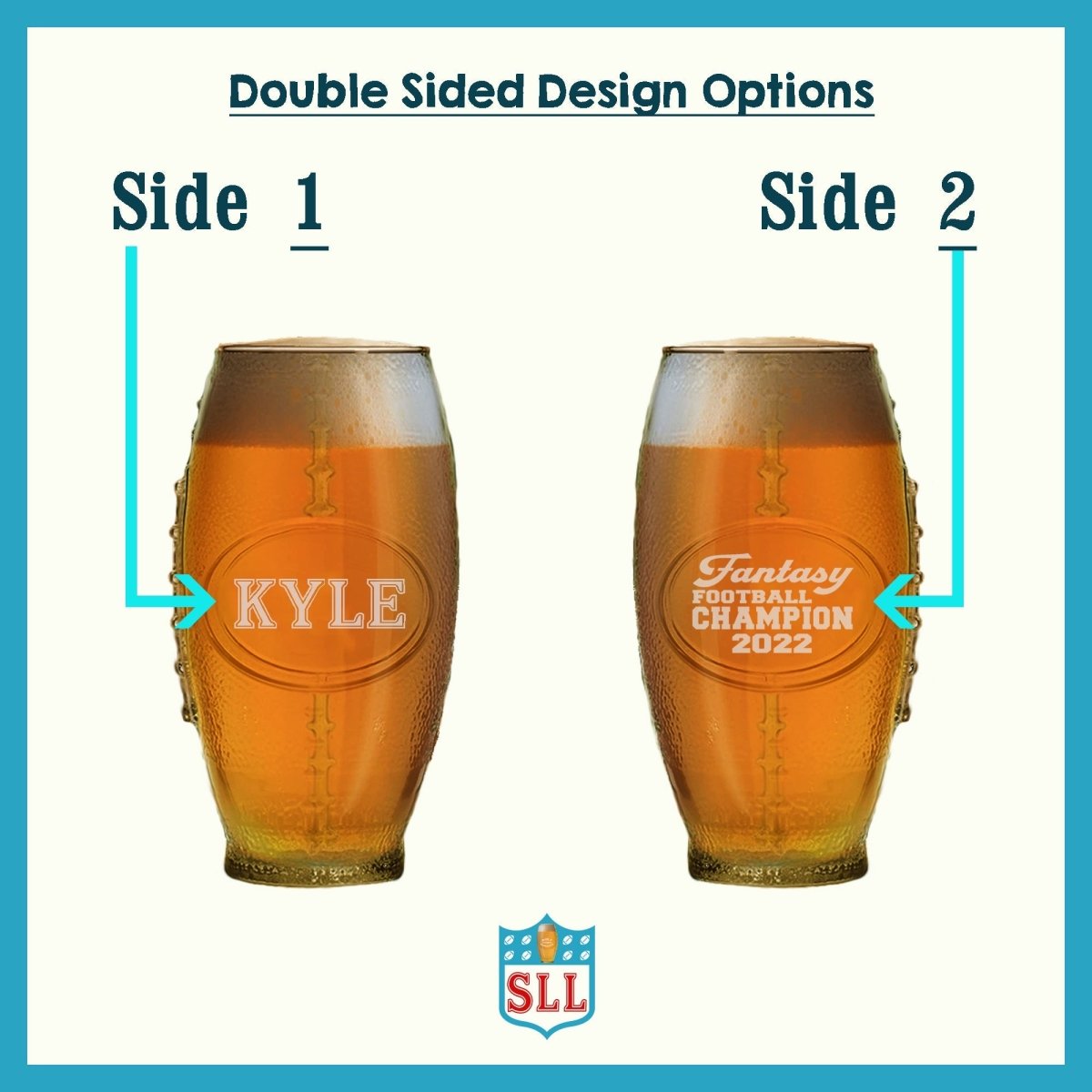 First Down Draft Glass - Glassware - GroomsDay
