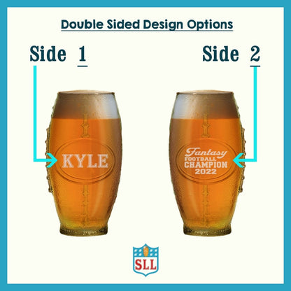 First Down Draft Glass - Glassware - GroomsDay